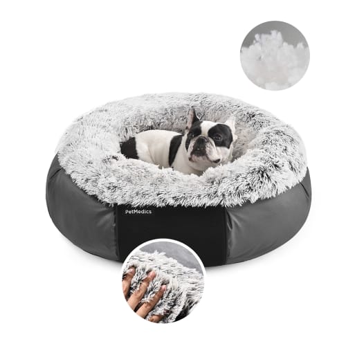 Memory foam donut dog bed hot sale